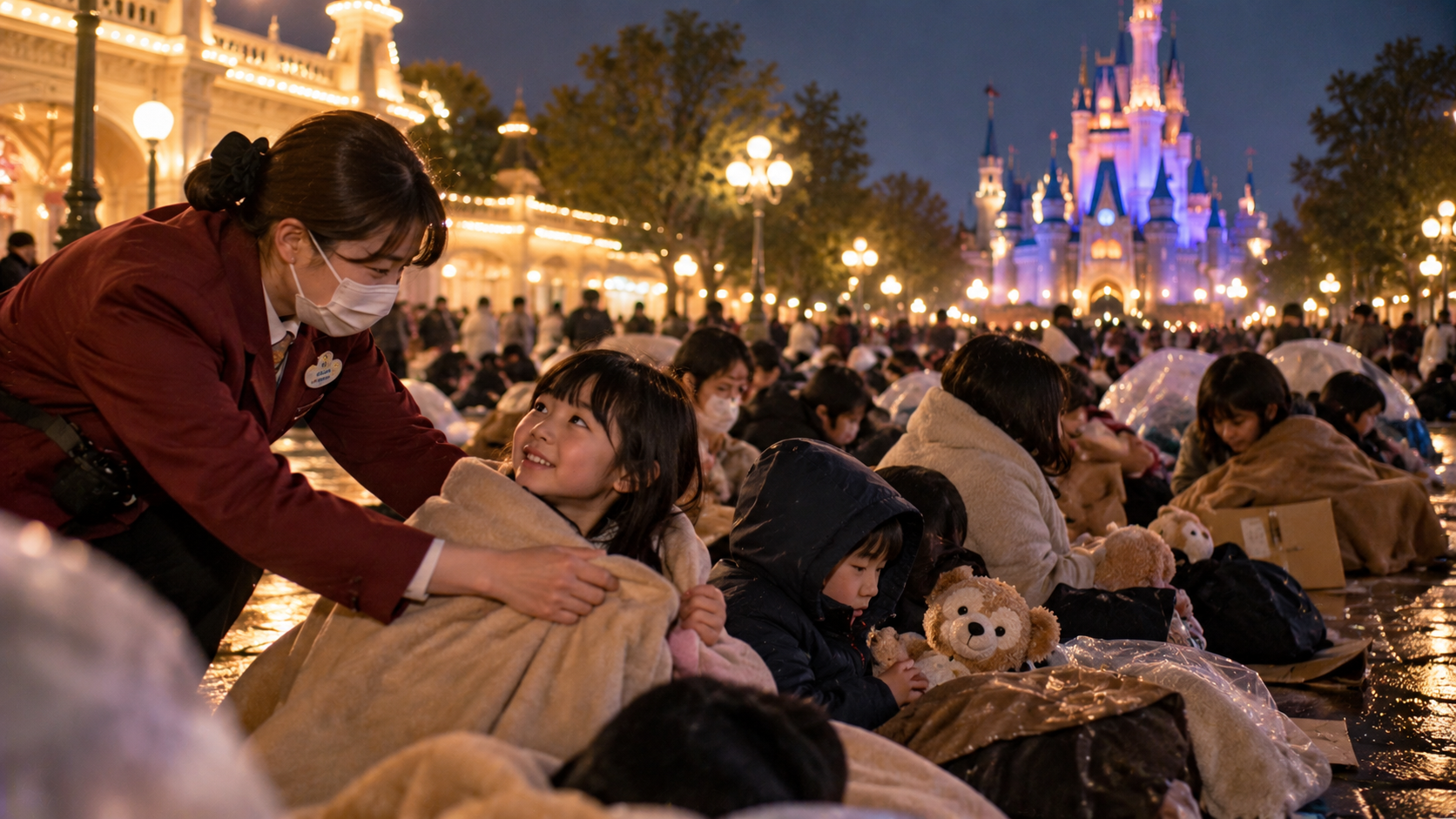 The Night 20,000 Guests Were Stranded at Tokyo Disney Resort