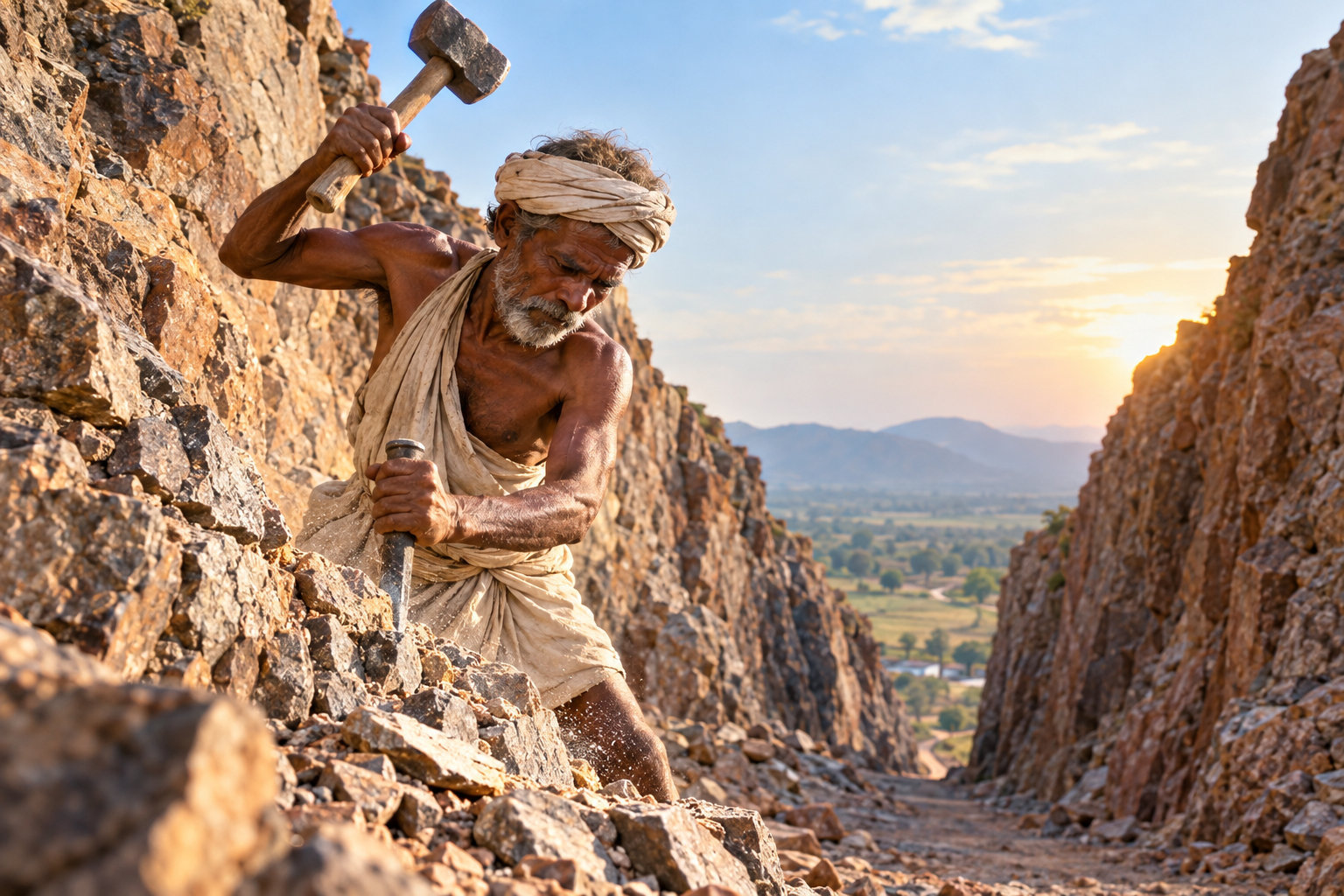 He Spent 22 Years Cutting a Road Through a Mountain