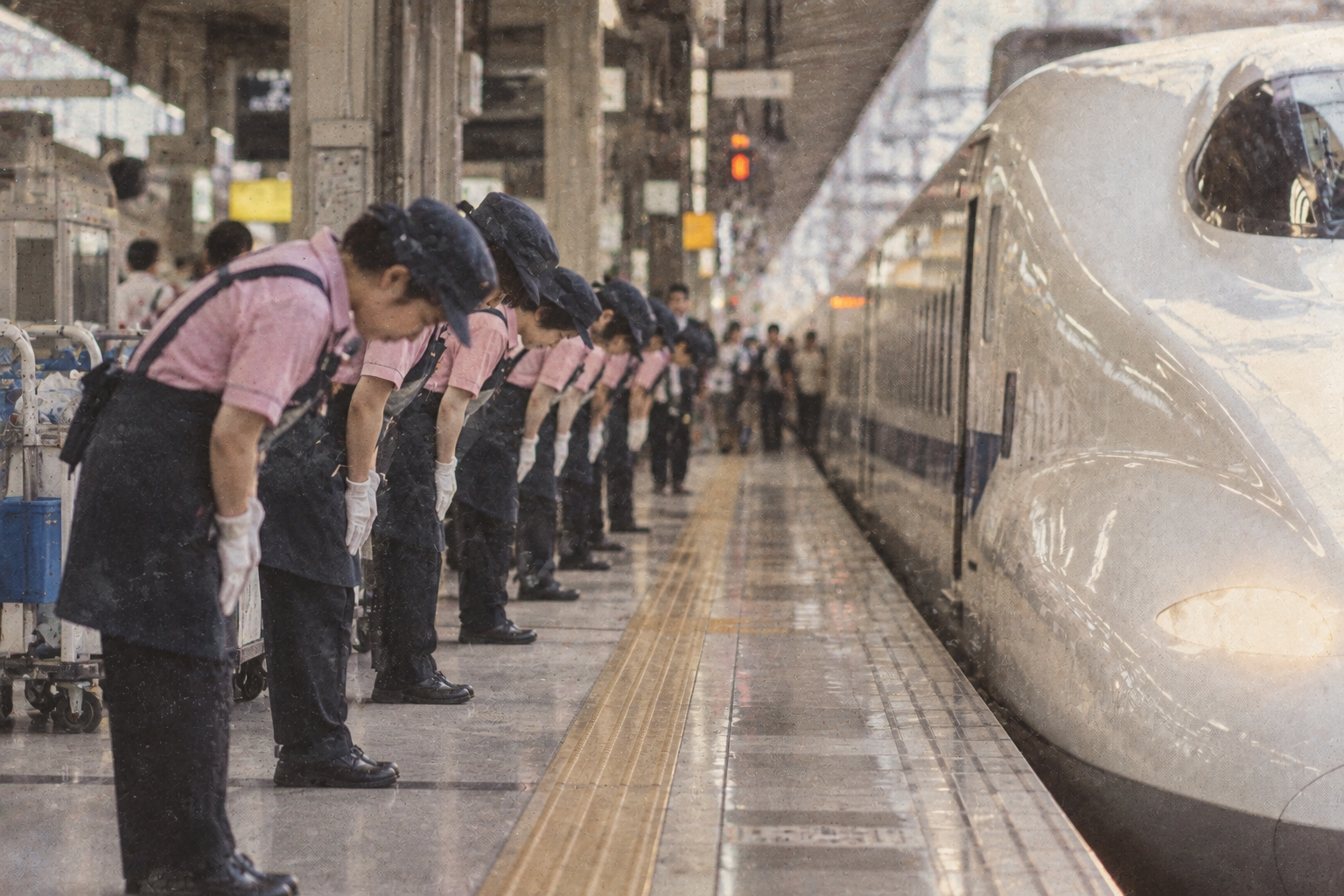 The Bullet Train Cleaners Who Get Seven Minutes Per Train